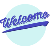 Modern welcome lettering design design template for print-on-demand