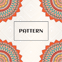 Vector indian Mandala background design template for print-on-demand