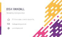 Abstract business card template with geometric shapes design template for print-on-demand