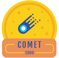 Lovely space badge collection with flat design 2 design template for print-on-demand