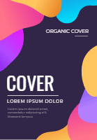 Cover template collection with organic shapes 4 design template for print-on-demand
