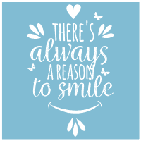Light blue lettering and quote design design template for print-on-demand