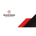 professional red and black business card design — back side, editable business card design template for print-on-demand