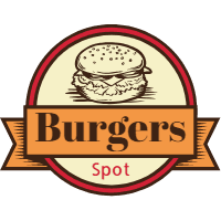 Vintage selection of burger logos 3 design template for print-on-demand