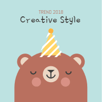 Collection of cards with animals at birthday party 3 design template for print-on-demand