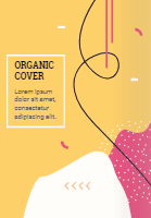 Covers collection with organic shapes 2 design template for print-on-demand