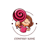 Collection of cute logos for food industry 2 design template for print-on-demand