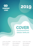 Covers collection with organic shapes 2 design template for print-on-demand