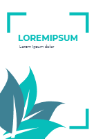 Cover template with natural shapes 4 design template for print-on-demand