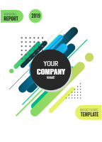 Modern anual report brochure template design template for print-on-demand