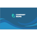 Modern business card — front side, editable business card design template for print-on-demand