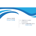 Modern business card — back side, editable business card design template for print-on-demand