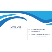 Modern business card — back side, editable business card design template for print-on-demand