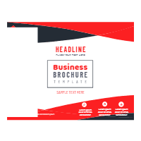 Colorful Vector Business Brochure Template Design design template for print-on-demand