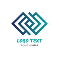 Logo made with abstract outlined shape design template for print-on-demand