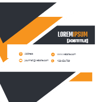 Corporate card in modern style design template for print-on-demand
