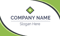 Original busines card with flat design design template for print-on-demand