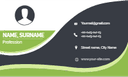 Original busines card with flat design — back side, editable business card design template for print-on-demand