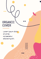 Covers collection with organic shapes 4 design template for print-on-demand