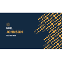 Halftone business card template — front side, editable business card design template for print-on-demand