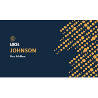 Halftone business card template design template for print-on-demand