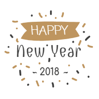 Happy new year cards with nice fonts 3 design template for print-on-demand