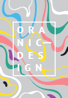 Cover template collection with organic shapes 2 design template for print-on-demand