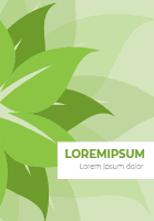 Cover template with natural shapes 1 design template for print-on-demand
