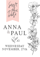 Wedding-card-invitation-with-floral-style design template for print-on-demand
