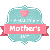 Mothers day labels 1 design template for print-on-demand