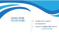 Modern business card — back side, editable business card design template for print-on-demand