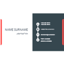 Lawyer card template — front side, editable business card design template for print-on-demand