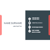 Lawyer card template — front side, editable business card design template for print-on-demand