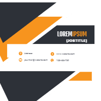 Corporate card in modern style design template for print-on-demand
