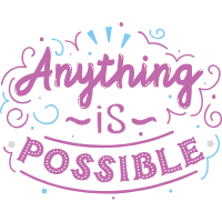 Creative blue lettering and quote design design template for print-on-demand