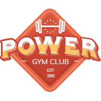 Collection of red fitness labels 4 design template for print-on-demand