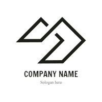 Geometric logo collection design template for print-on-demand
