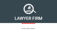 Lawyer card template — back side, editable business card design template for print-on-demand