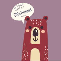 New year greeting cards with animals 2 design template for print-on-demand