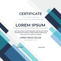 Elegant certificate template design template for print-on-demand