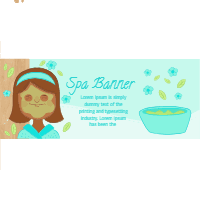 Set of spa center banners with candles and aromatic flowers 2 design template for print-on-demand