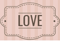 Classic set of vintage wedding badges 2 design template for print-on-demand
