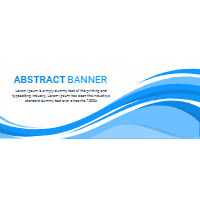 Abstract wave banners 1 design template for print-on-demand