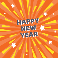 New year 2018 cards with comic design 2 design template for print-on-demand