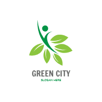 Ecology logos collection 4 design template for print-on-demand