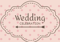 Classic set of vintage wedding badges 8 design template for print-on-demand