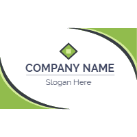 Original busines card with flat design — front side, editable business card design template for print-on-demand