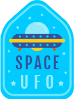Lovely space badge collection with flat design 3 design template for print-on-demand