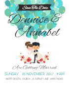 Wedding-invitation-with-nice-couple design template for print-on-demand