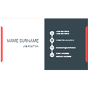 Lawyer card template — front side, editable business card design template for print-on-demand